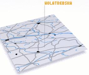 3d view of Wola Trębska