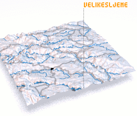 3d view of (( Velike Šljeme ))