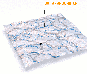 3d view of Donja Jablanica