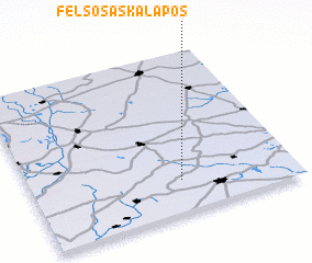 3d view of Felsősáskalapos