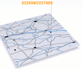 3d view of Oszkowice Stare