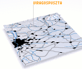 3d view of Virágospuszta