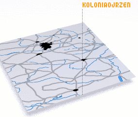 3d view of Kolonia Ojrzeń