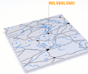 3d view of Małe Bałówki