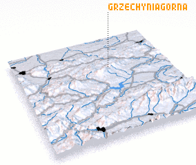 3d view of Grzechynia Górna