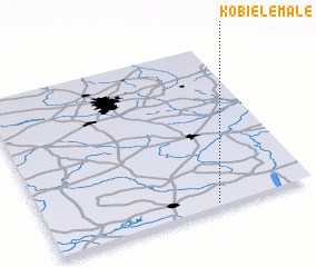 3d view of Kobiele Małe