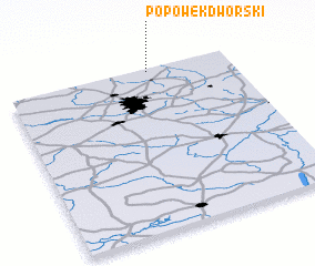 3d view of Popówek Dworski