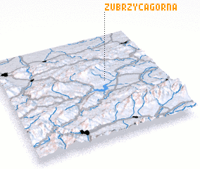 3d view of Zubrzyca Górna