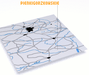 3d view of Pieńki Gorzkowskie