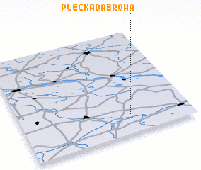 3d view of Plecka Dąbrowa