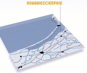 3d view of Nowa Wieś Cierpkie