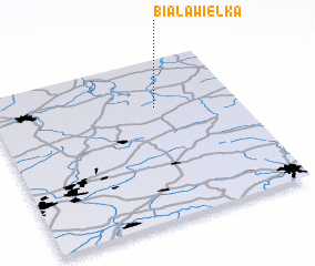 3d view of Biała Wielka