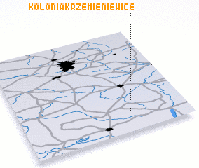 3d view of Kolonia Krzemieniewice