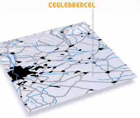 3d view of Ceglédbercel