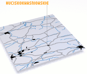 3d view of Hucisko Kwaśniowskie