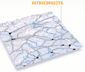 3d view of Kotrocópuszta