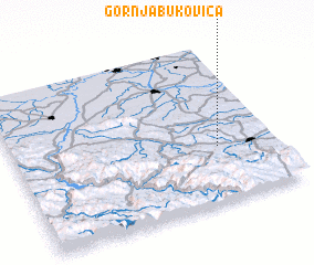 3d view of Gornja Bukovica