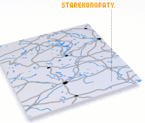 3d view of Stare Konopaty