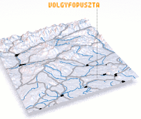 3d view of Völgyfőpuszta