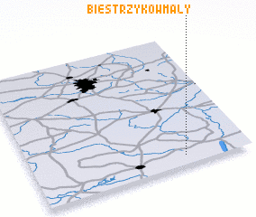 3d view of Biestrzyków Mały