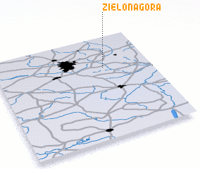 3d view of Zielona Góra