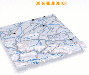 3d view of Donja Bukovica