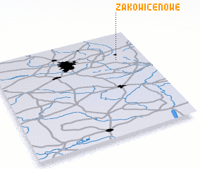 3d view of Żakowice Nowe