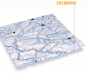 3d view of Seča Reka