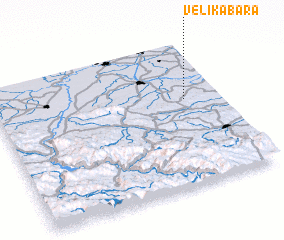 3d view of Velika Bara