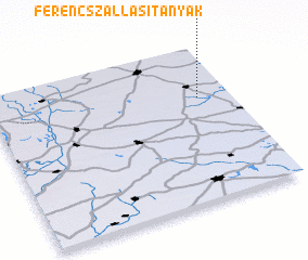 3d view of Ferencszállási Tanyák