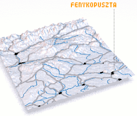 3d view of Fénykőpuszta