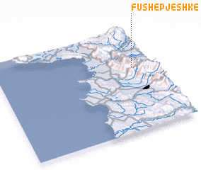 3d view of Fushë-Pjeshkë