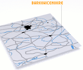 3d view of Barkowice Mokre