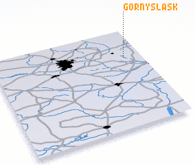 3d view of Górny Śląsk