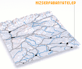 3d view of Mizserfa-bányatelep