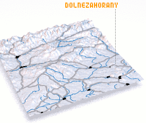 3d view of Dolné Zahorany