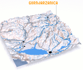 3d view of Gornja Ržanica