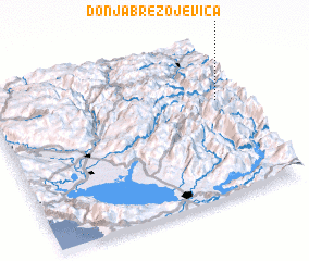 3d view of Donja Brezojevica