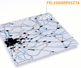 3d view of Felsőivánpuszta