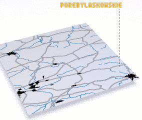 3d view of Poręby Laskowskie