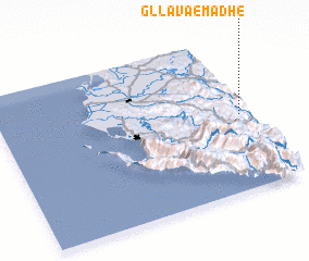 3d view of Gllava e Madhe