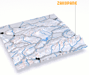 3d view of Zakopane