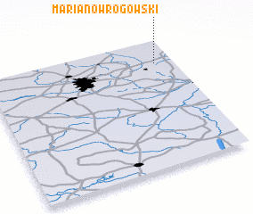 3d view of Marianów-Rogowski