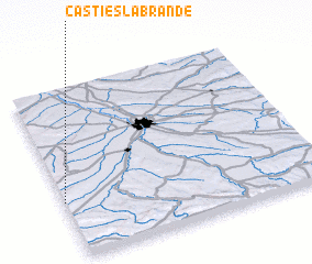 3d view of Casties-Labrande