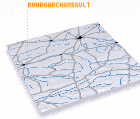 3d view of Bourg-Archambault
