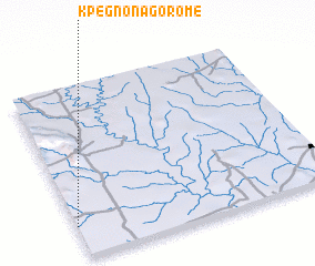 3d view of Kpégnon Agoromé