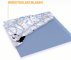 3d view of Monistrol de Calders