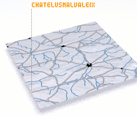 3d view of Châtelus-Malvaleix