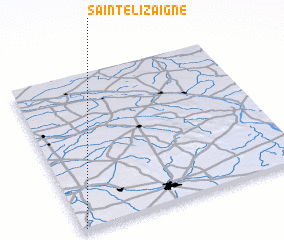 3d view of Sainte-Lizaigne