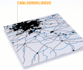 3d view of Chalou-Moulineux